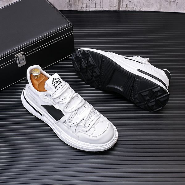 new low men's boots board shoes leather casual shoes trendy breathable shoes sneakers chaussure homme luxe marque a6, Black
new low men's boots board shoes leather casual shoes trendy breathable shoes sneakers chaussure homme luxe marque a6, Black