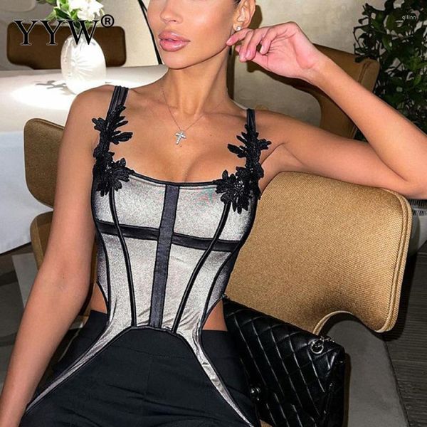 women's t-shirt tanks summer tank t-shirt women sequins shiny lace vest sleeveless female clubwear y2k streetwear camisole, White
women's t-shirt tanks summer tank t-shirt women sequins shiny lace vest sleeveless female clubwear y2k streetwear camisole, White