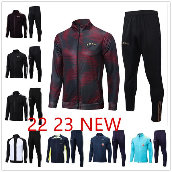 22 23 germany soccer tracksuit long zip jacket set kroos gnabry werner gotze brazil sportswear football shirt 23 new germany world training, Black
22 23 germany soccer tracksuit long zip jacket set kroos gnabry werner gotze brazil sportswear football shirt 23 new germany world training, Black