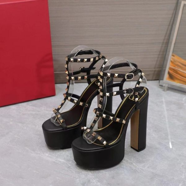 stud sandals luxury designer women's platform heels dress shoes classic triangle buckle embellished ankle strap 15cm heels women's, Black
stud sandals luxury designer women's platform heels dress shoes classic triangle buckle embellished ankle strap 15cm heels women's, Black