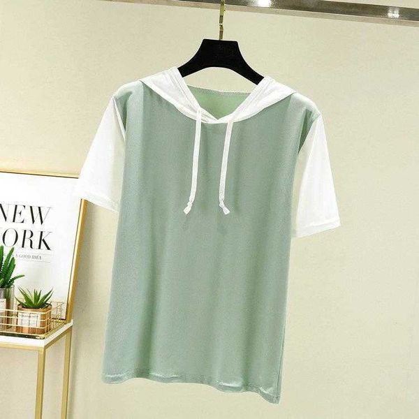 summer short sleeve ice shirts silk hoodie half t shirt female student korean, White
summer short sleeve ice shirts silk hoodie half t shirt female student korean, White