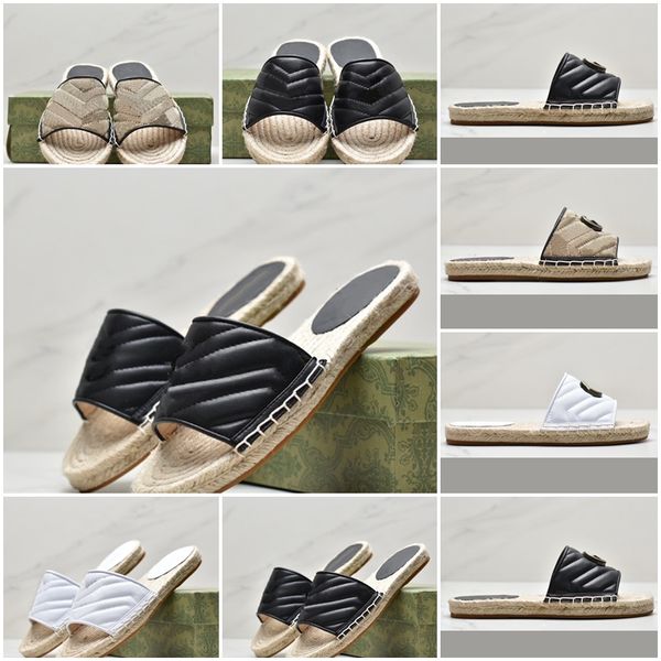 

Summer Beach Sandal Designer Sandals Women Shoes Straw Sandales Luxury Slides Fashion Women Flats Sandale Weave Flat Platform Shoes Luxurys Shoe Letters, Brown
