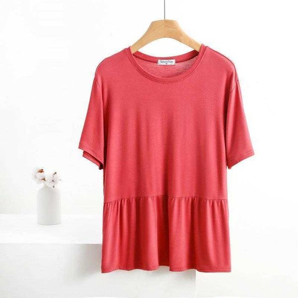 summer modal sweet girl shirts round neck pleated short sleeve casual loose large, White
summer modal sweet girl shirts round neck pleated short sleeve casual loose large, White