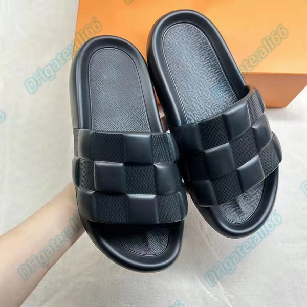 classics luxury designer slide women sandal for men waterfront mule maxi damier shoe rubber check foam summer outside pool lady slipper, Black
classics luxury designer slide women sandal for men waterfront mule maxi damier shoe rubber check foam summer outside pool lady slipper, Black