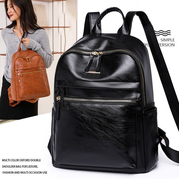 school bags casual 3 in 1 backpack women soft leather luxury bagpack female shoulder bag for teenager girl large capacity mochila 230331
school bags casual 3 in 1 backpack women soft leather luxury bagpack female shoulder bag for teenager girl large capacity mochila 230331