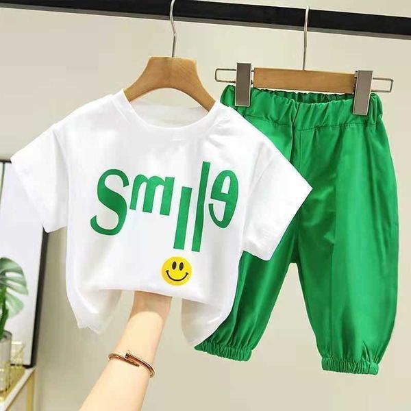 summer baby smile clothes suit children boy girls t-shirt shorts 2pcs/set toddler casual clothing kids tracksuits p230331, White
summer baby smile clothes suit children boy girls t-shirt shorts 2pcs/set toddler casual clothing kids tracksuits p230331, White