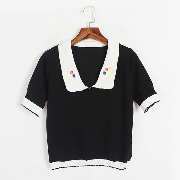 323 l 2023 autumn sweaters women's pullover pink black sweater lapel neck short sleeve brand same style women's dl6, White;black
323 l 2023 autumn sweaters women's pullover pink black sweater lapel neck short sleeve brand same style women's dl6, White;black