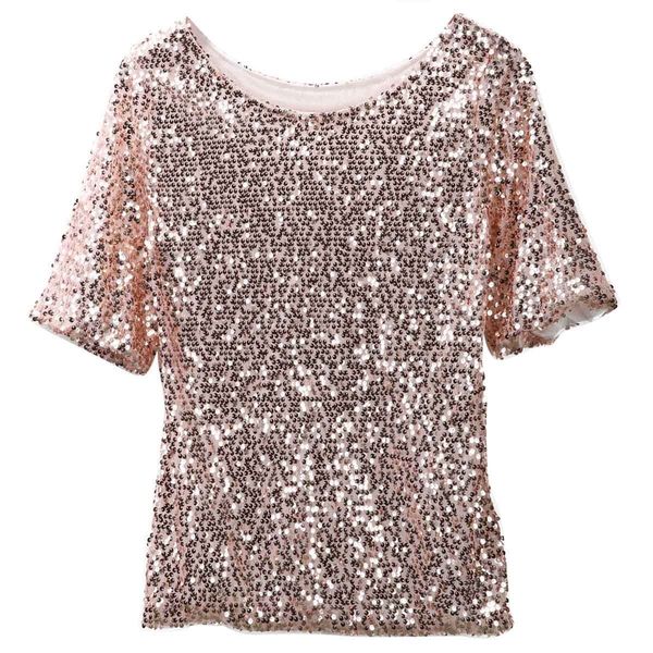 women's t-shirt women's flash t-shirt women's slotted shoulder flash sequins ultra thin shirt summer short sleeve loose casua, White
women's t-shirt women's flash t-shirt women's slotted shoulder flash sequins ultra thin shirt summer short sleeve loose casua, White