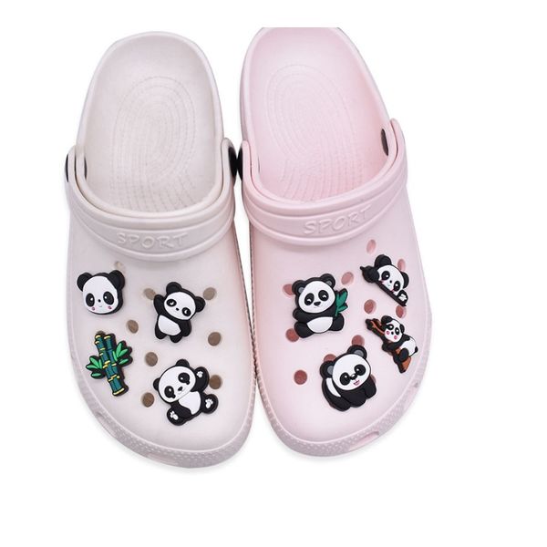 original pvc shoe buckle accessories panda's charm shoes decoration jibz for croc charms bracelets black letters kids gifts, White;pink
original pvc shoe buckle accessories panda's charm shoes decoration jibz for croc charms bracelets black letters kids gifts, White;pink