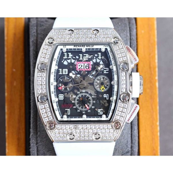 luxury mechanical watch richar mills rm011 swiss automatic movement sapphire mirror imported rubber strap lox4, Slivery;brown
luxury mechanical watch richar mills rm011 swiss automatic movement sapphire mirror imported rubber strap lox4, Slivery;brown