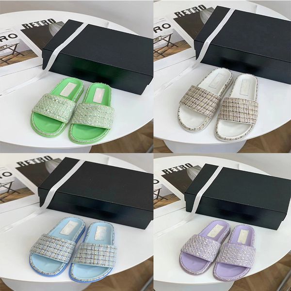 2023 summer new style small fragrant style sandals slides famous designer women the upper foot is very comfortable casual and elegant, Black
2023 summer new style small fragrant style sandals slides famous designer women the upper foot is very comfortable casual and elegant, Black