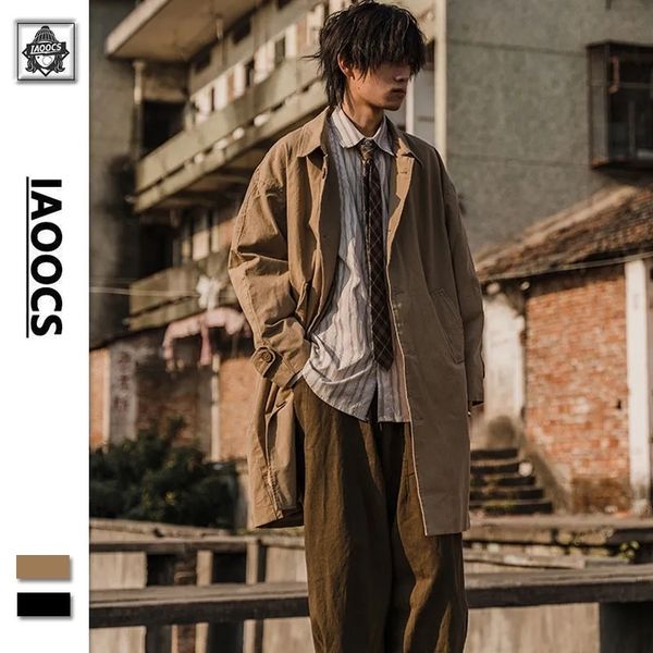 men's trench coats autumn casual coat men turndown collar loose windbreaker ropa hombre vintage singlebreasted solid casaco masculino 2, Tan;black
men's trench coats autumn casual coat men turndown collar loose windbreaker ropa hombre vintage singlebreasted solid casaco masculino 2, Tan;black