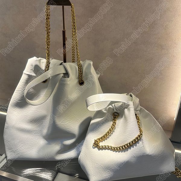 new trash bag crush series single shoulder bag double chain matte calfskin handbag crossbody bag single tote bag black white women's un
new trash bag crush series single shoulder bag double chain matte calfskin handbag crossbody bag single tote bag black white women's un