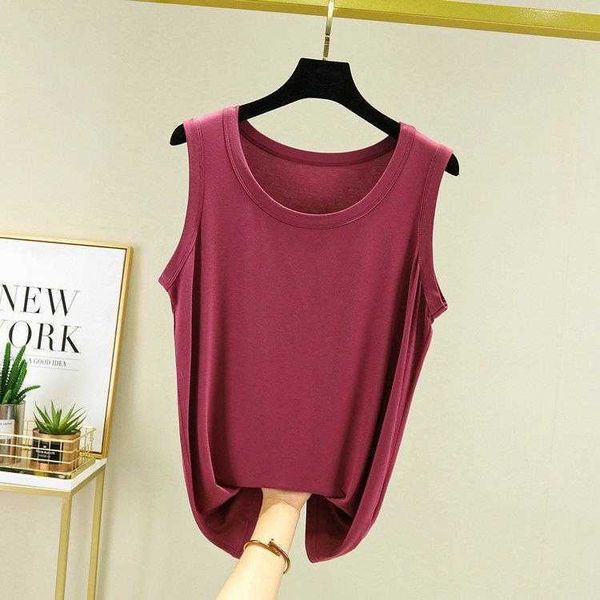 womens korean tank style modal cotton bottoming shirt with solid color vest large, White
womens korean tank style modal cotton bottoming shirt with solid color vest large, White