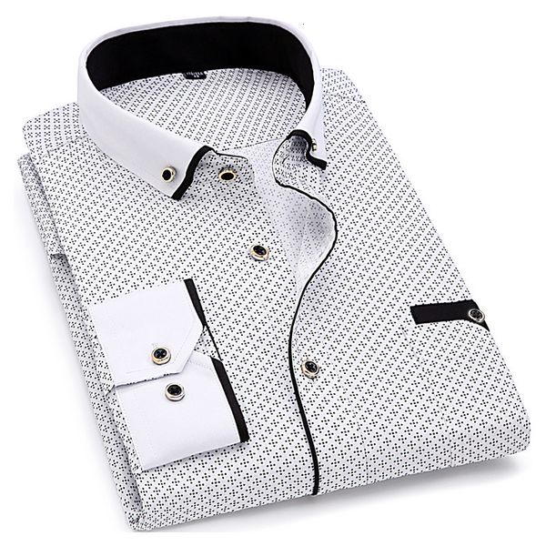 men's casual shirts men's fashion casual long sleeve printing slim fit men's social business dress brand men's soft and, White;black
men's casual shirts men's fashion casual long sleeve printing slim fit men's social business dress brand men's soft and, White;black