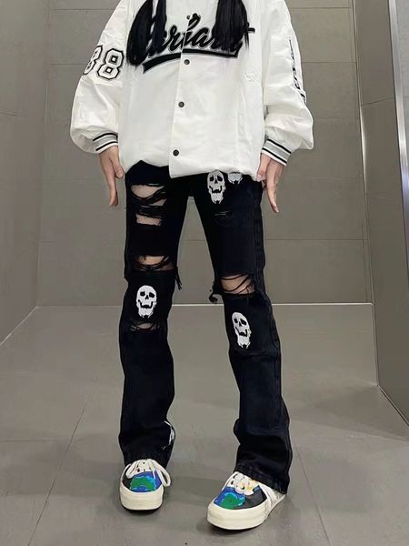women's jeans grunge retro black pants hollow out 80s aesthetic vintage gothic streetwear skull blue distressed denim trousers 230330
women's jeans grunge retro black pants hollow out 80s aesthetic vintage gothic streetwear skull blue distressed denim trousers 230330