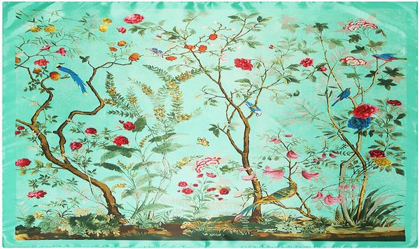 silk scarf 90cm 90cm new flower and bird jungle horse womens artificial silk large kerchief silk scarf scarf6003750, Blue;gray
silk scarf 90cm 90cm new flower and bird jungle horse womens artificial silk large kerchief silk scarf scarf6003750, Blue;gray