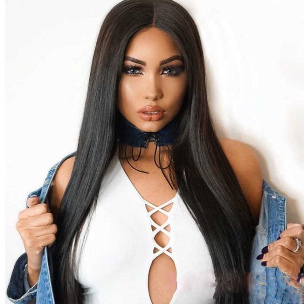 synthetic wigs wig female black medium split long straight hair high temperature silk mechanism full head cover 230303
synthetic wigs wig female black medium split long straight hair high temperature silk mechanism full head cover 230303