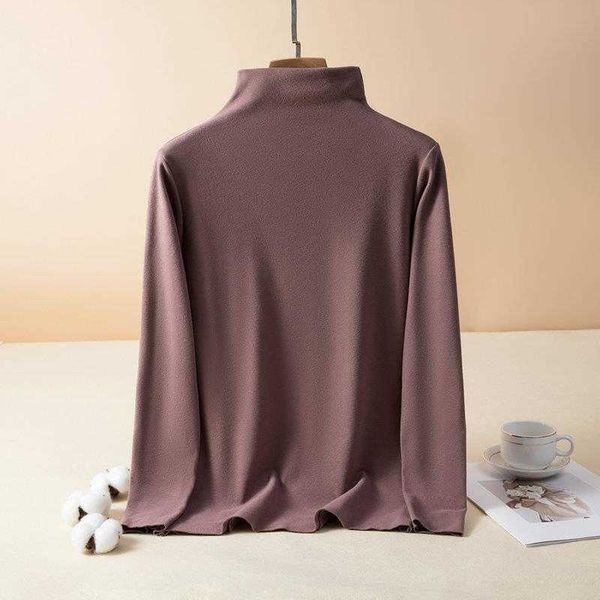 womens half turtleneck plus velvet bottoming shirt autumn double sided brushed, White
womens half turtleneck plus velvet bottoming shirt autumn double sided brushed, White