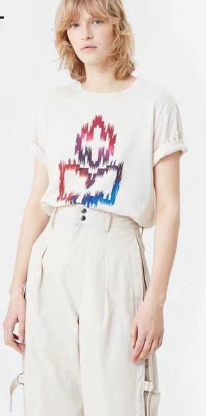 isabel marant women designer cotton t shirts casual colorful abstract letter printing t-shirts straight sports fashion short sleeve tees bea, White
isabel marant women designer cotton t shirts casual colorful abstract letter printing t-shirts straight sports fashion short sleeve tees bea, White