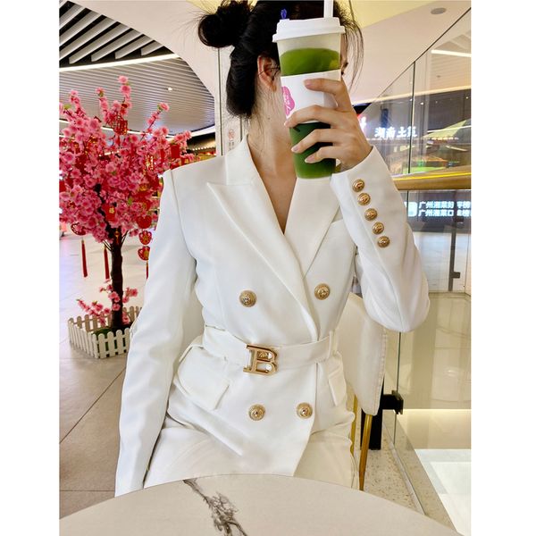 women s leather faux high definition suit skirt female b letter autumn and winter double breasted temperament slim dress jacket blazers 2303, Black
women s leather faux high definition suit skirt female b letter autumn and winter double breasted temperament slim dress jacket blazers 2303, Black