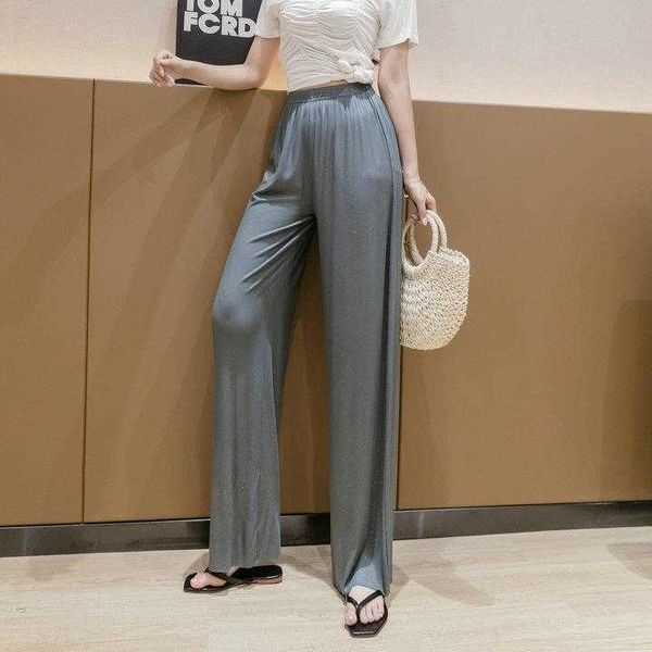womens spring and summer outerwear wide leg pants draping mask casual thin modal, Black;white
womens spring and summer outerwear wide leg pants draping mask casual thin modal, Black;white