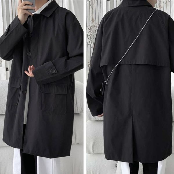 men's trench coats korean style cloak coat mens casual solid autumn fashion loose long overcoat male high street windbreaker coat 23033, Tan;black
men's trench coats korean style cloak coat mens casual solid autumn fashion loose long overcoat male high street windbreaker coat 23033, Tan;black