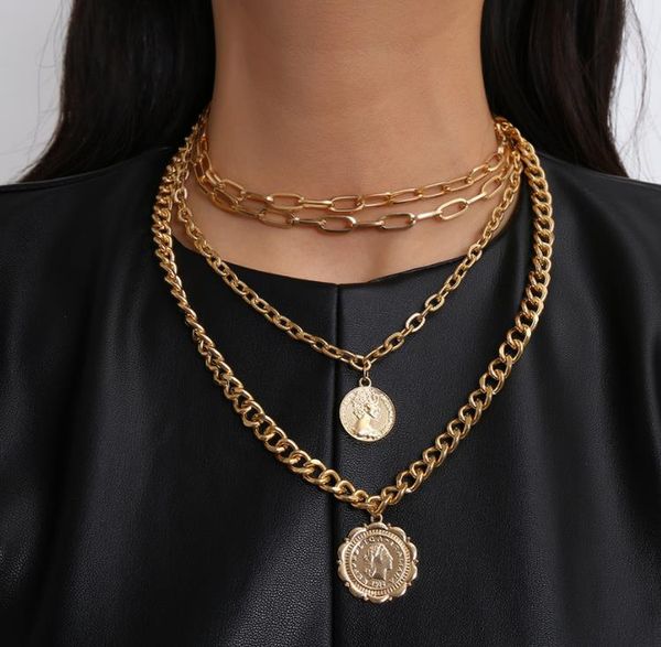 double layer metal pendant necklace with different accessories round brand neck decoration 2023 new fashion trend women's necklace pend, Silver
double layer metal pendant necklace with different accessories round brand neck decoration 2023 new fashion trend women's necklace pend, Silver
