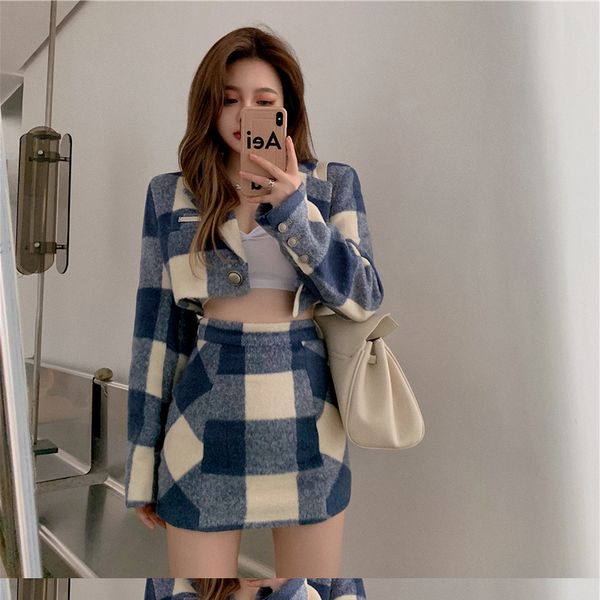 two piece dress sweet short plaid blazer suit set summer women woollen casual office girl chic cute high waist skirt suits 230331, White
two piece dress sweet short plaid blazer suit set summer women woollen casual office girl chic cute high waist skirt suits 230331, White