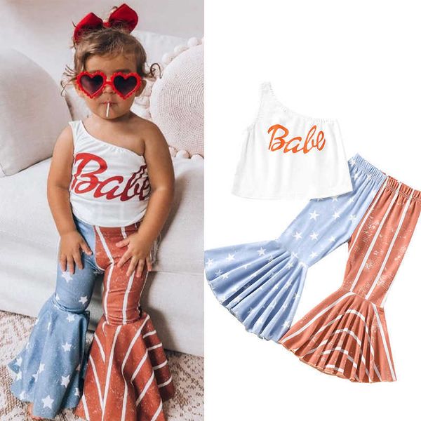 focusnorm independence days 2-7y fashion kids girls 2pcs clothes sets babe one shoulder vest withstriped star flare pants p230331, White
focusnorm independence days 2-7y fashion kids girls 2pcs clothes sets babe one shoulder vest withstriped star flare pants p230331, White