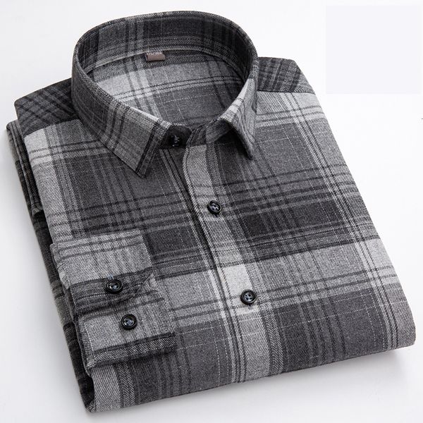 men's casual shirts plaid flannel men's casual shirt autumn winter long sleeve regular fit classic plaid business dress men's, White;black
men's casual shirts plaid flannel men's casual shirt autumn winter long sleeve regular fit classic plaid business dress men's, White;black