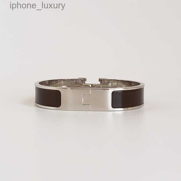classic h bracelet silver bangle for men silver enamel bracelets men and women cuff bracelet 12mm wide with gift bag, Black
classic h bracelet silver bangle for men silver enamel bracelets men and women cuff bracelet 12mm wide with gift bag, Black