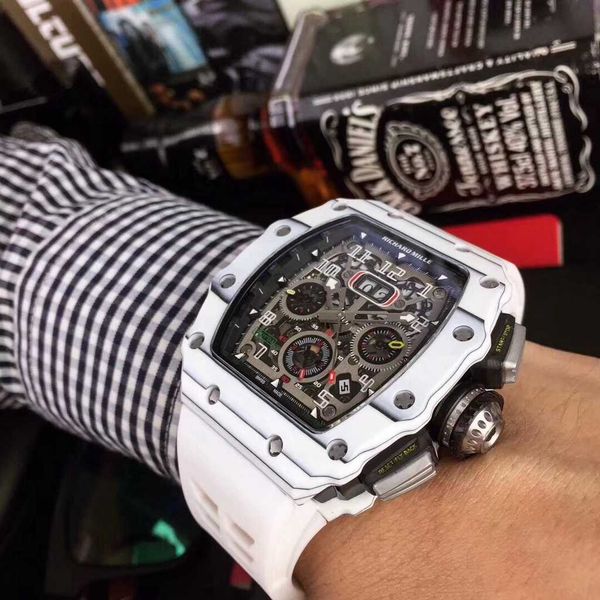 luxury mechanical watch richar mills rm11-03 swiss automatic movement sapphire mirror imported rubber watchband 82u1, Slivery;brown
luxury mechanical watch richar mills rm11-03 swiss automatic movement sapphire mirror imported rubber watchband 82u1, Slivery;brown