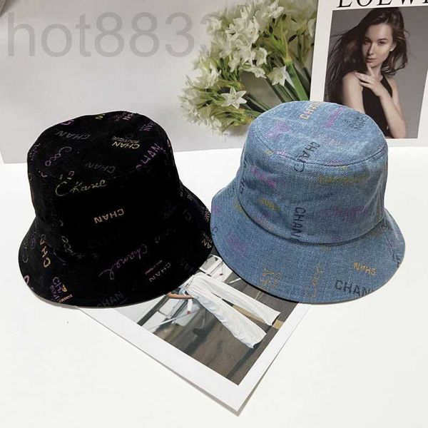 cloches designer new c fisherman hat female star graffiti letter denim bowl fashion sun shield milv, Blue;gray
cloches designer new c fisherman hat female star graffiti letter denim bowl fashion sun shield milv, Blue;gray