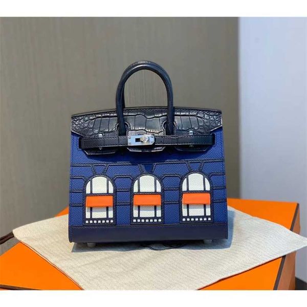 birkin handmade wax thread sewing bk20cm bag crocodile skin assembly house midnight blue silver buckle handbag palm leather ayw cakp
birkin handmade wax thread sewing bk20cm bag crocodile skin assembly house midnight blue silver buckle handbag palm leather ayw cakp