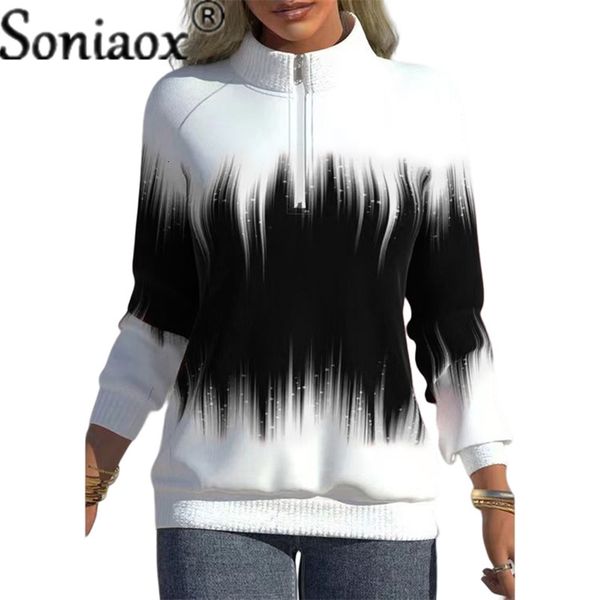 women's hoodies sweatshirts gradient color print half neck zip elegant women's cotton thermal hoodie long sleeve street apparel sw, Black
women's hoodies sweatshirts gradient color print half neck zip elegant women's cotton thermal hoodie long sleeve street apparel sw, Black