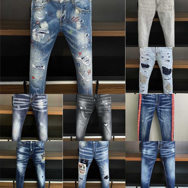 2023 jeans new mens luxury designer d2 denim jeans holes dsquared2 dsq2 dsquared trousers dsquare biker pants 2# 9633, Blue
2023 jeans new mens luxury designer d2 denim jeans holes dsquared2 dsq2 dsquared trousers dsquare biker pants 2# 9633, Blue