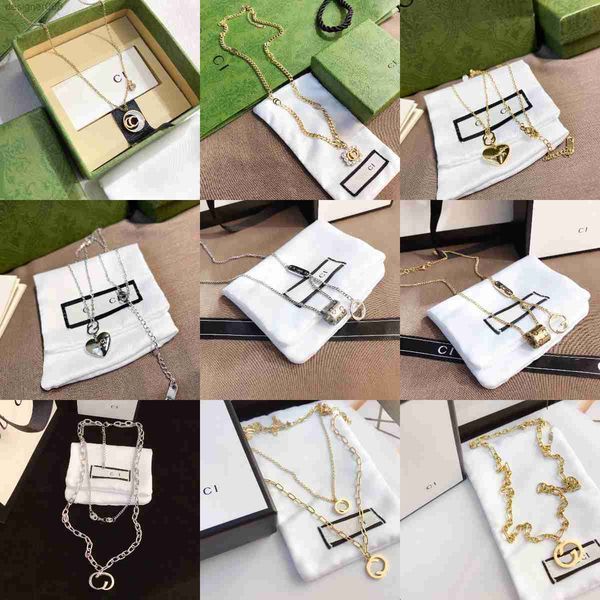20 style luxury designer pendant necklaces designers stainless steel plated letter for women wedding jewelry without box, Silver
20 style luxury designer pendant necklaces designers stainless steel plated letter for women wedding jewelry without box, Silver