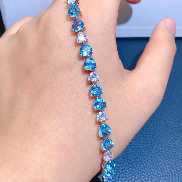 designer bracelet fashion chain jewelry link bracelets imitation of natural swiss blue z high-grade zircon buckle women's luxury aquama, Black
designer bracelet fashion chain jewelry link bracelets imitation of natural swiss blue z high-grade zircon buckle women's luxury aquama, Black
