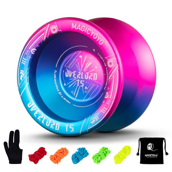 MAGICYOYO T5 OVERLORD Unresponsive Alloy Metal Professional Yoyo Bonus - 5 Strings Yo-Yo Bag Glove
MAGICYOYO T5 OVERLORD Unresponsive Alloy Metal Professional Yoyo Bonus - 5 Strings Yo-Yo Bag Glove