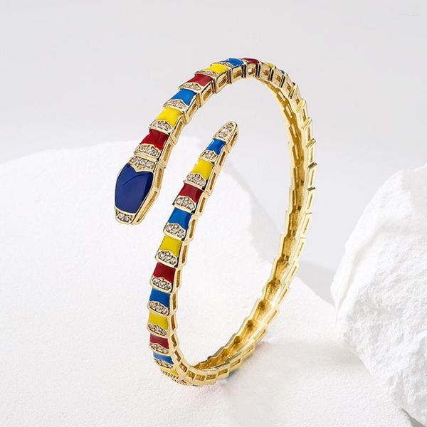 designer bracelet bangle mafisar boho snake shape bangles bracelets exquisite copper gold plated geometric enamel fit teens women jewelry, Black
designer bracelet bangle mafisar boho snake shape bangles bracelets exquisite copper gold plated geometric enamel fit teens women jewelry, Black