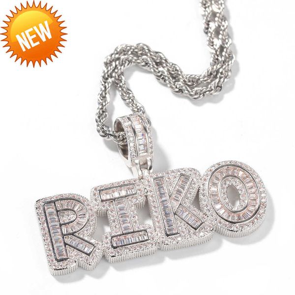 hip hop custom name baguette letter pendant necklace with rope chain gold silver bling zirconia men pendant jewelry
hip hop custom name baguette letter pendant necklace with rope chain gold silver bling zirconia men pendant jewelry