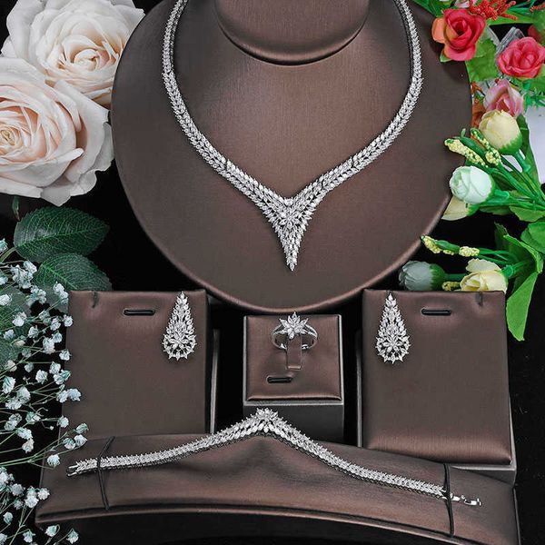 Link, Chain Luxury Big 4pcs Jewelry Set With Cubic Zirconia for Women Bridal jewelry Party Wedding Dubai Accessories
Link, Chain Luxury Big 4pcs Jewelry Set With Cubic Zirconia for Women Bridal jewelry Party Wedding Dubai Accessories