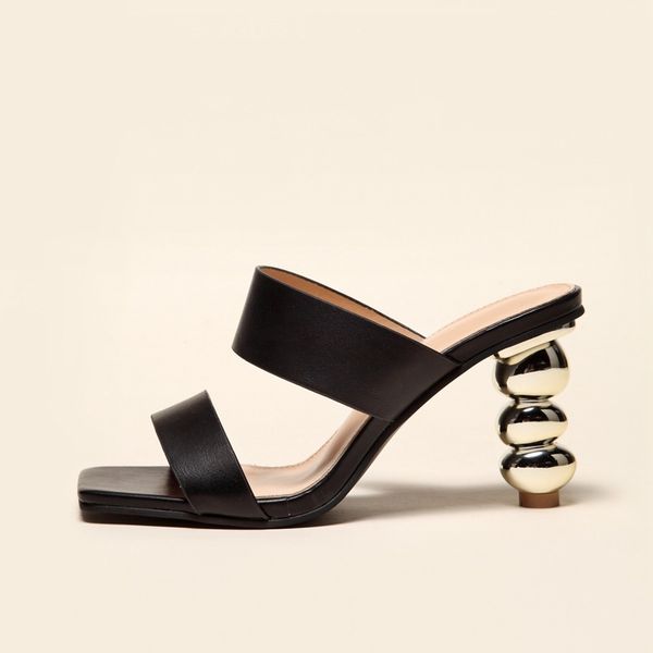 2023 summer women sandals high heels female slippers square toe leather casual shoes woman fashion slide chaussure femme wsh4419, Black
2023 summer women sandals high heels female slippers square toe leather casual shoes woman fashion slide chaussure femme wsh4419, Black