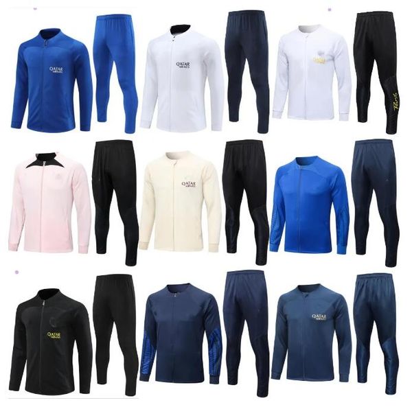 23 24 paris tracksuits training suit psgs chandal 2023 2024 mbappe kit survetement foot tuta long zipper jacket retro futbol soccer football, Black
23 24 paris tracksuits training suit psgs chandal 2023 2024 mbappe kit survetement foot tuta long zipper jacket retro futbol soccer football, Black