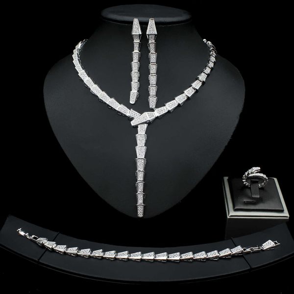 link, chain baoyi american diamond zircon bridal necklace jewelry sets for wedding women, Black
link, chain baoyi american diamond zircon bridal necklace jewelry sets for wedding women, Black