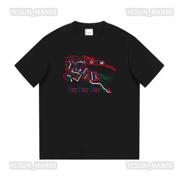 designer luxury burbrerys classic t shirt war horse knight printing summer mens and womens couple loose short sleeves tee, White;black
designer luxury burbrerys classic t shirt war horse knight printing summer mens and womens couple loose short sleeves tee, White;black