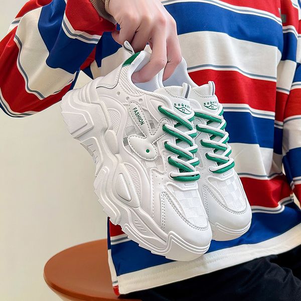 women shoes breathable mesh chunky sneakers casual thick sole sport flats platform shoe white sneaker zapatos de mujer, Black
women shoes breathable mesh chunky sneakers casual thick sole sport flats platform shoe white sneaker zapatos de mujer, Black