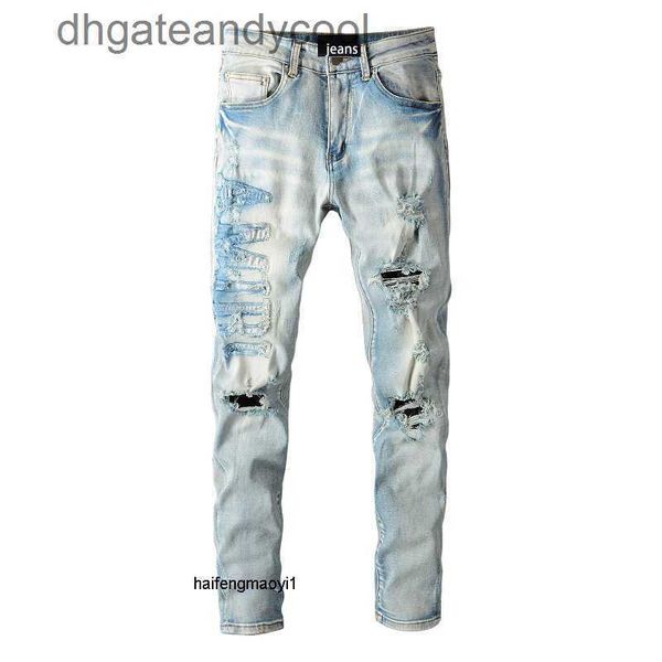 cotton amirs denim jeans designer pants man 697personalized fashion street cowboy casual pants micro elastic youth blue hole tight jeans ovl
cotton amirs denim jeans designer pants man 697personalized fashion street cowboy casual pants micro elastic youth blue hole tight jeans ovl
