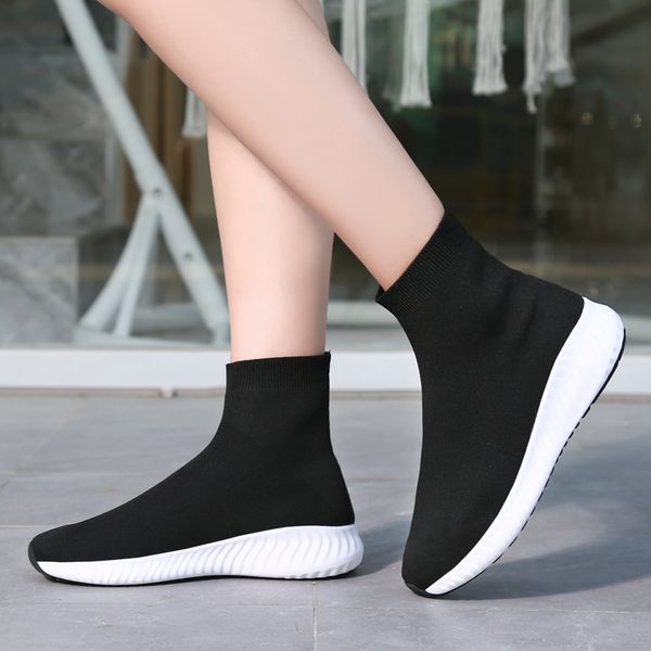 women socks shoes stretch fabric ankle boots 2023 new spring high sneakers flats walking outdoor ladies shoes boots, Black
women socks shoes stretch fabric ankle boots 2023 new spring high sneakers flats walking outdoor ladies shoes boots, Black